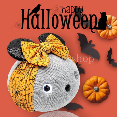 NICOBO（ニコボ）のアクセサリー　耳付きハロウィンリボンバンド