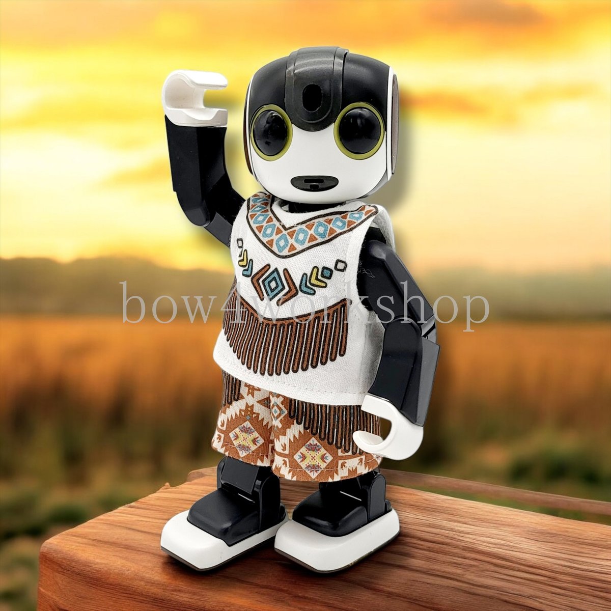 ロボホン洋服 ロボホンの服/ヘッドホンプリントTシャツセット | bow4workshop