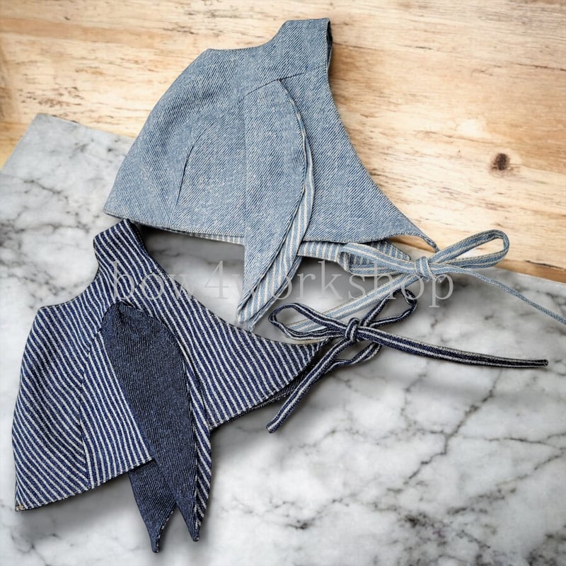 ラボットのアクセサリー/うさ耳デニム＆ヒッコリーリバーシブル帽子2色セット fit=scale-down,w=1200