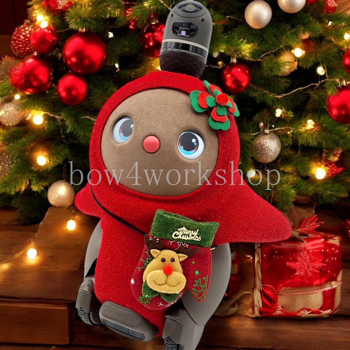 【未使用】 クリスマス オーナメント2023ラップイヤーラビットシークレット ラボットアクセサリー クリスマス手袋ポシェット | bow4workshop