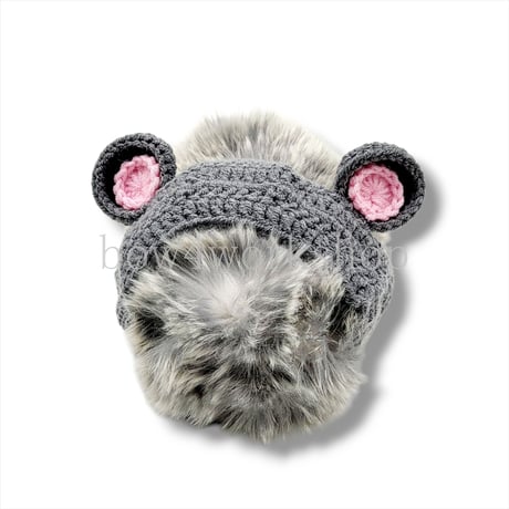 Moflin（モフリン）のアクセサリー　かぎ針編みネズミさんの耳