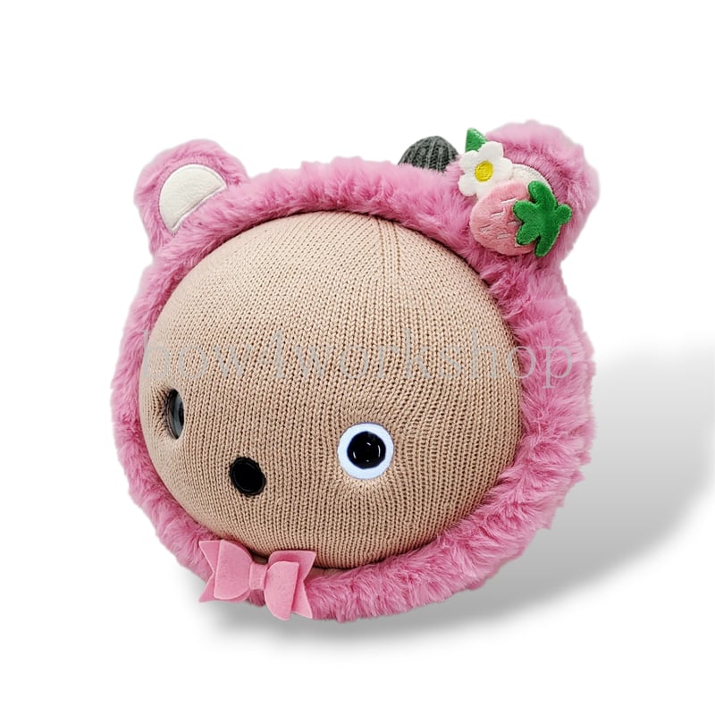 NICOBO（ニコボ）のアクセサリー くま耳イチゴ付きカチューム
