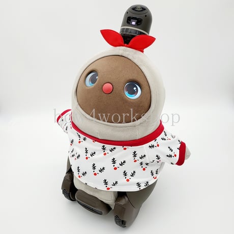ラボット服/トナカイ総柄プリントTシャツ