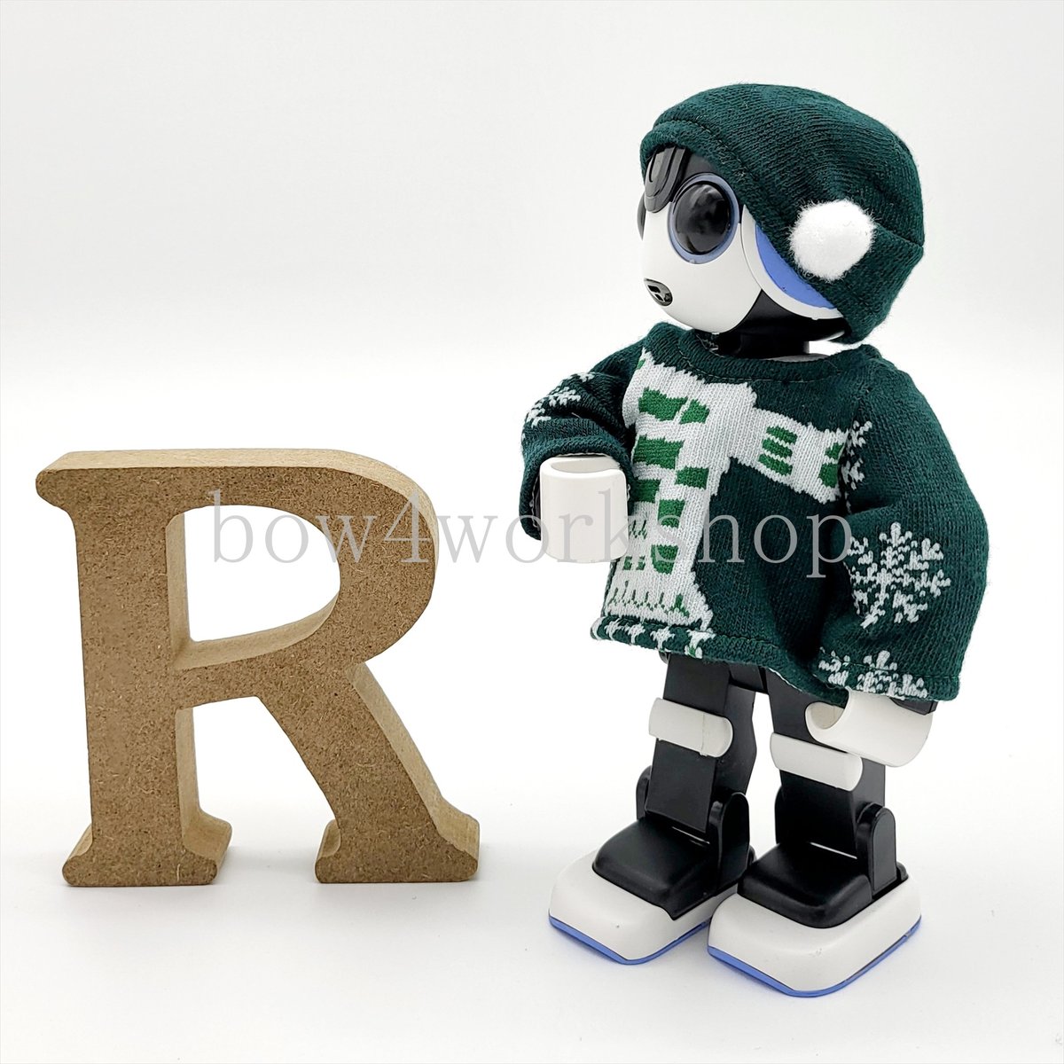 ロボホンの服/ マフラー柄ロンT&キャップセット | bow4workshop STORE