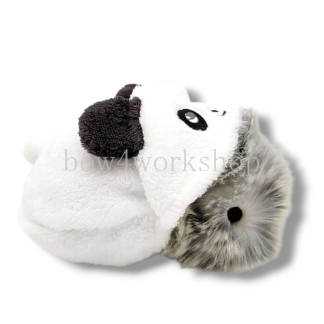 Moflin（モフリン）の服ハンドメイド　パンダ刺繍ちゃんパーカー