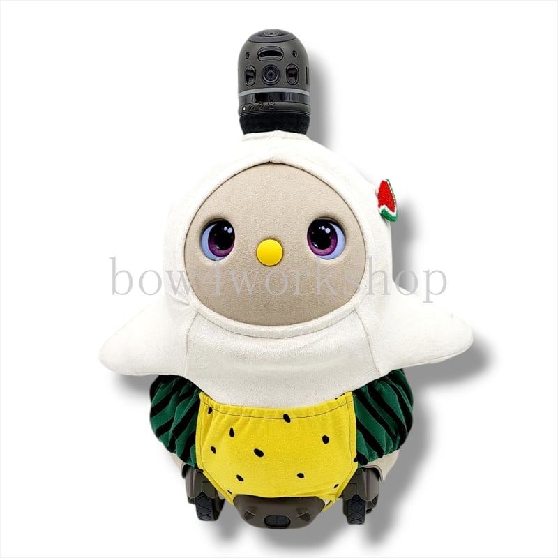 ラボット LOVOT ラボットの服ハンドメイド　スイカ柄ボディースーツ　イエロー ラボット服/スイカ柄ボディースーツ | bow4workshop STORE