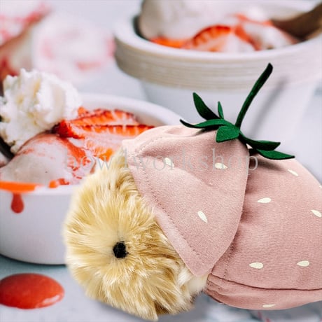 Moflin（モフリン）の服ハンドメイド イチゴちゃんパーカー