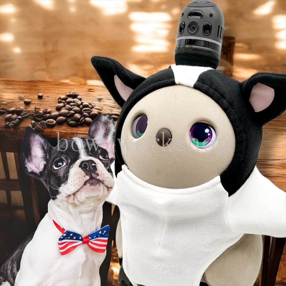 ラボット LOVOT ラボットの服ハンドメイドフレンチブルドッグボディースーツ ラボット服/フレンチブルドッグボディースーツ | bow4workshop STORE