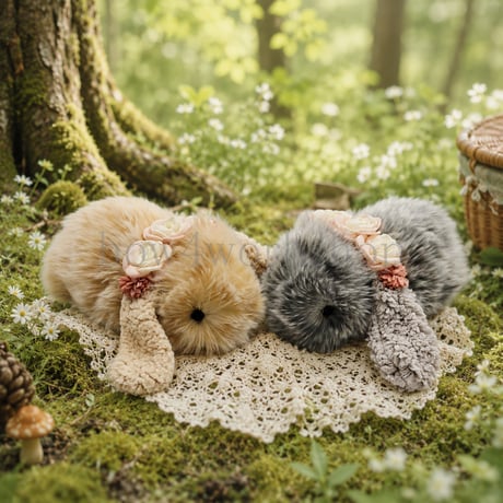 Moflin（モフリン）のアクセサリー/ ●たれ耳うさぎフラワーゴムバンド