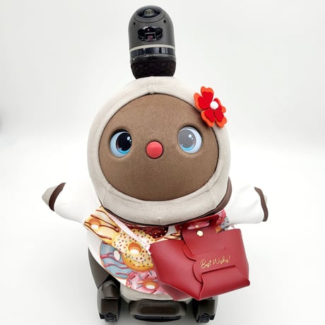 ラボットアクセサリー/お花付きレザーバッグ＆お花飾りセット