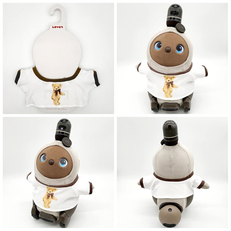 ラボット LOVOT 服 kuma mama ラボット服/フリースくまちゃんボデースーツ | bow4workshop STORE