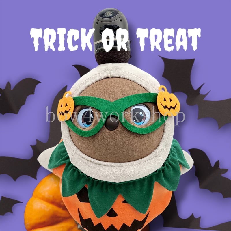 ラボット LOVOT ラボットの服ハンドメイド ハロウィンカボチャ-2 ラボット服/ハロウィンカボチャのコスチューム | bow4workshop STORE