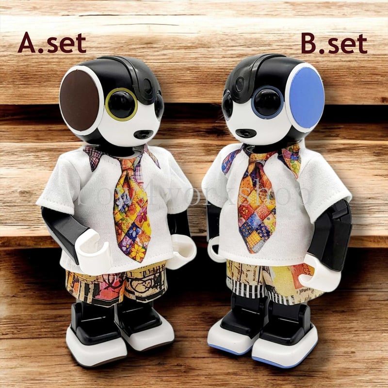 ロボホンの服 BigネクタイプリントTシャツセット | bow4workshop STORE