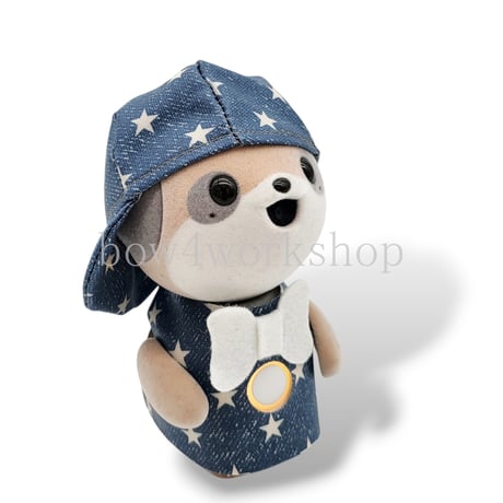 ポケともの服 デニム風星柄プリントおでかけチュニック＆キャップセット