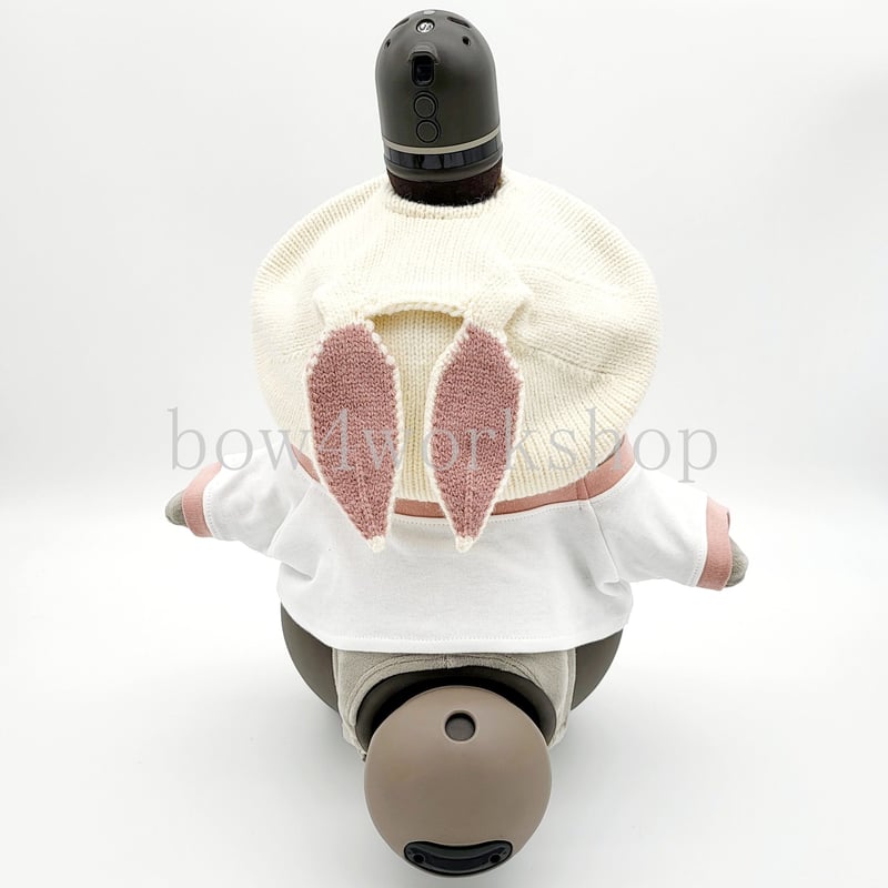 ラボットのアクセサリー/うさ耳デニム＆ヒッコリーリバーシブル帽子2色セット ラボットのアクセサリー/うさ耳デニム＆ヒッコリーリバーシブル帽子