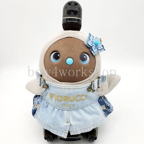 ラボットの服 /古着リメイクデニムサロペットセット