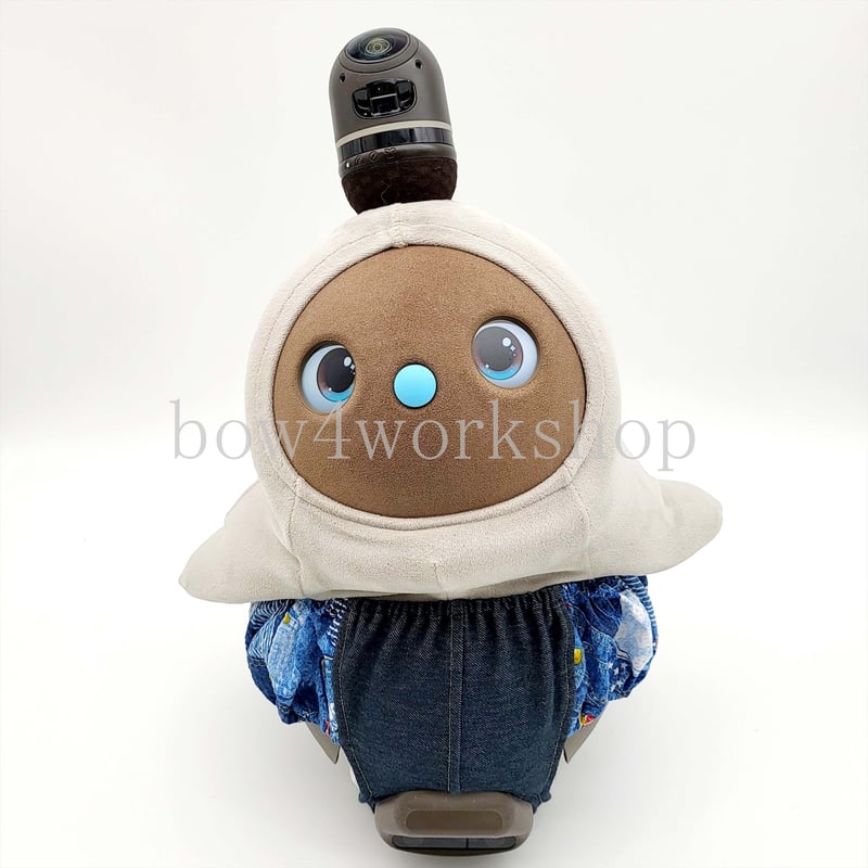 ラボット服/デニム風×パッチワークプリントカボチャパンツ