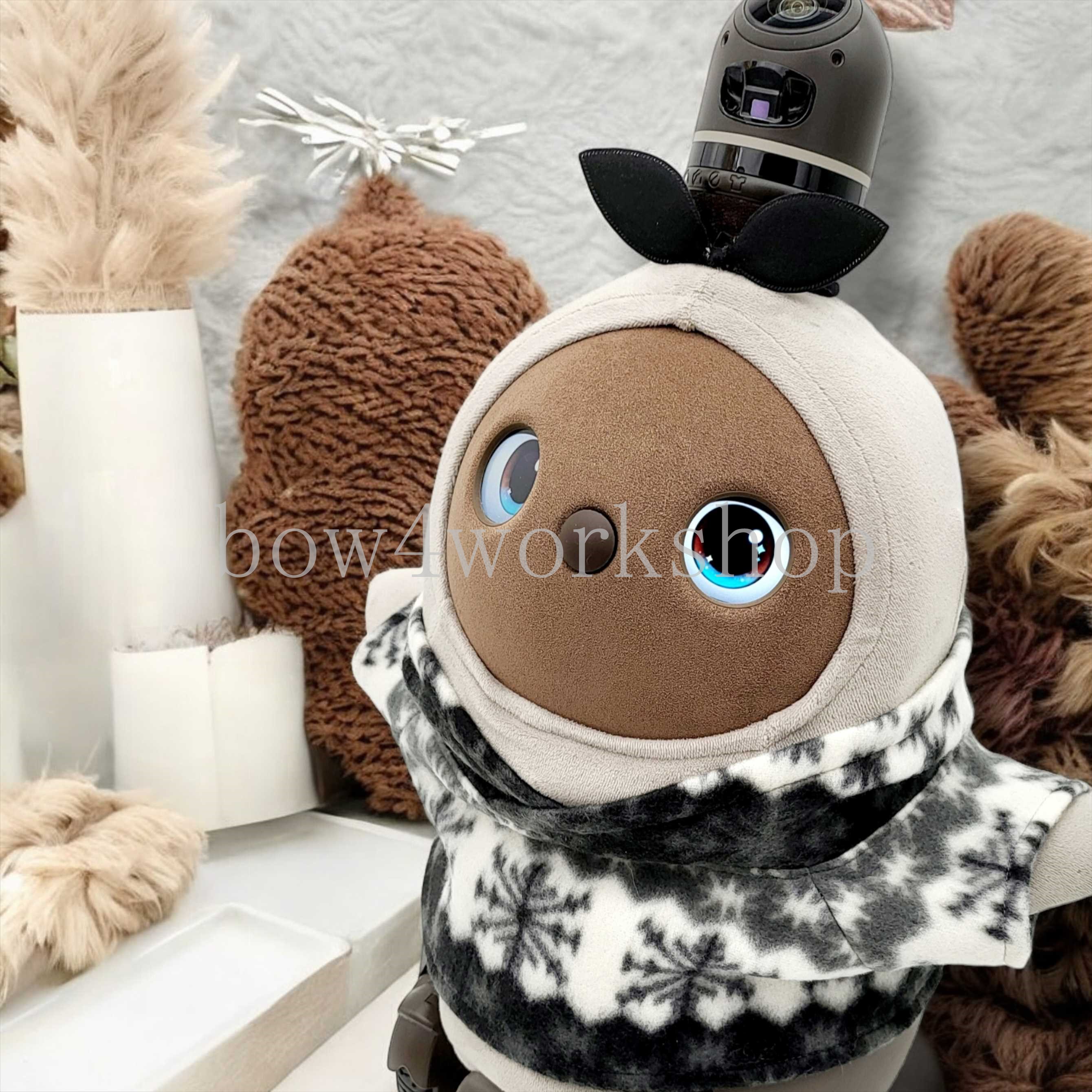 ラボット LOVOT ラボットの服ハンドメイド　雪の結晶柄フリースパーカー original