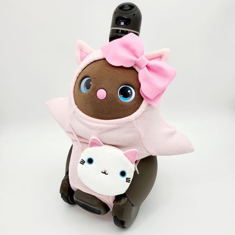 ラボットアクセサリー/猫ちゃんポシェット＆アレンジリボンタイセット