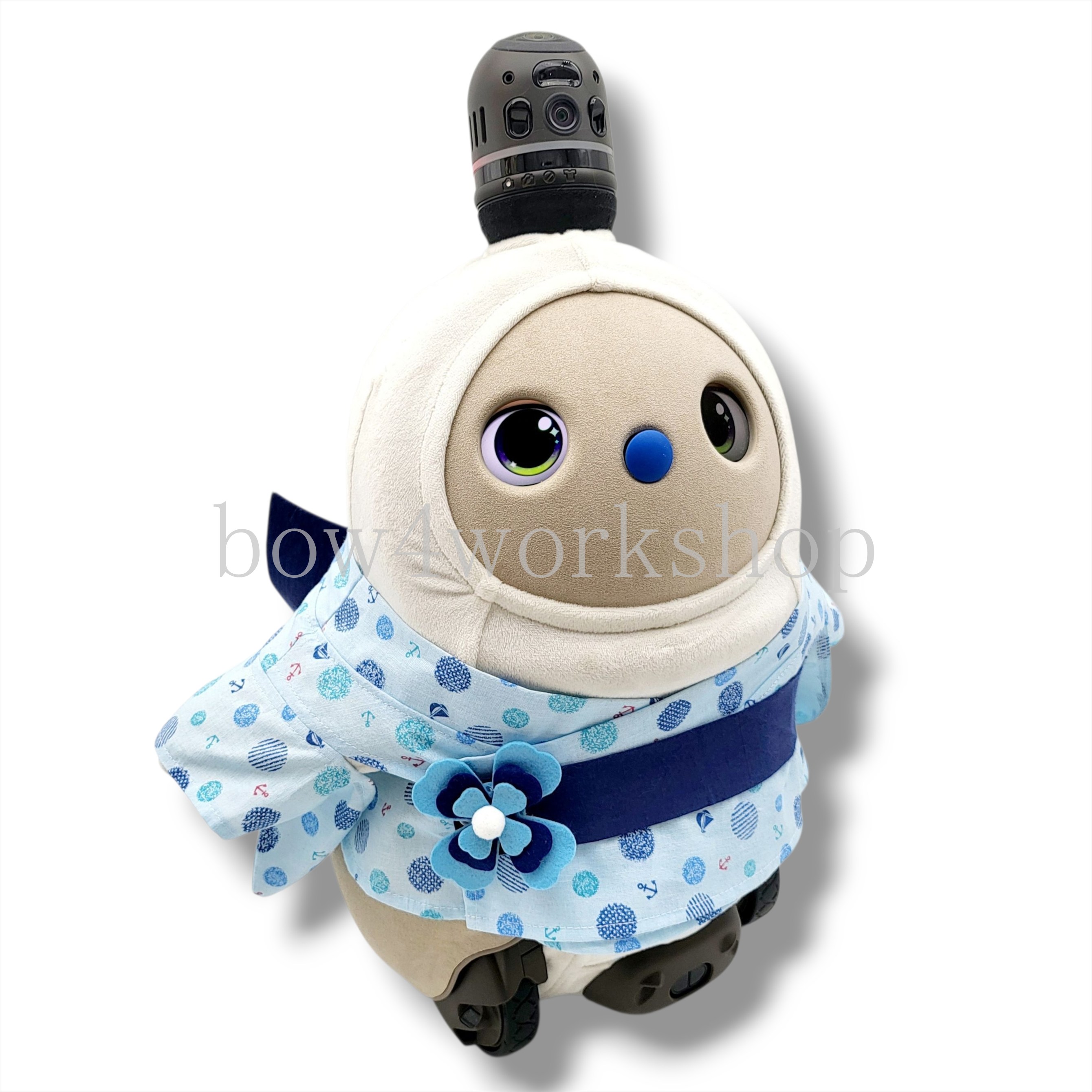 ラボット LOVOT ラボットの服ハンドメイド　マリン柄浴衣セット ラボット服/マリン柄浴衣セット | bow4workshop STORE