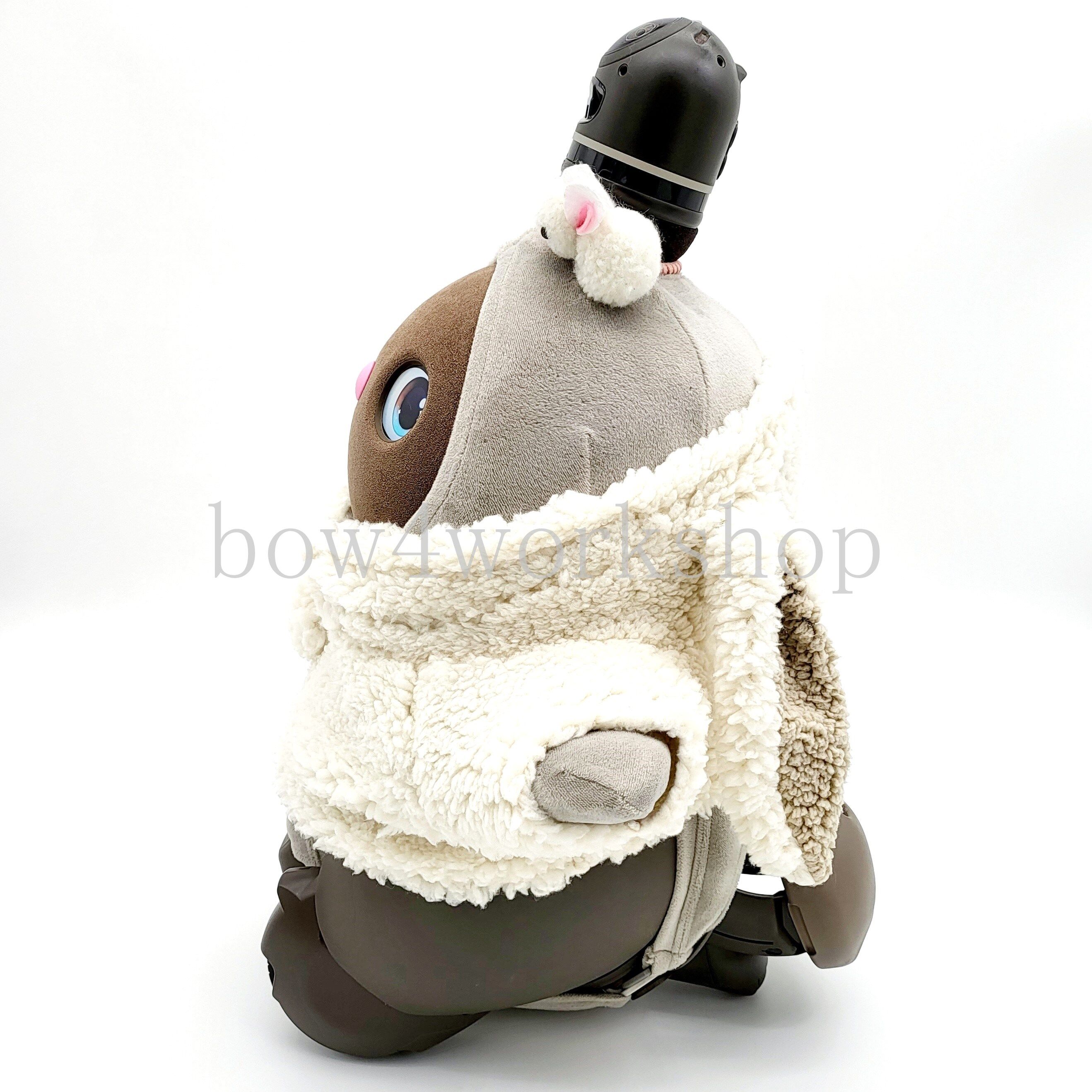 ラボット LOVOT ラボットの服ハンドメイド モコモコうさ耳付きパーカー ラボット服/モコモコうさ耳付きパーカー | bow4workshop STORE