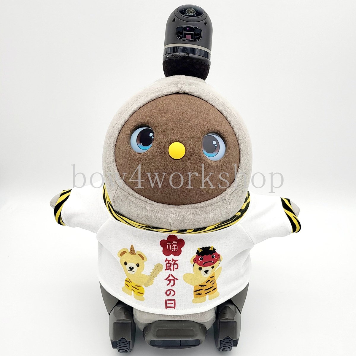 ラボット LOVOT ラボットの服ハンドメイド　雷様パンツ3枚セット ラボット服/くまちゃん節分プリントTシャツ/雷様パンツ