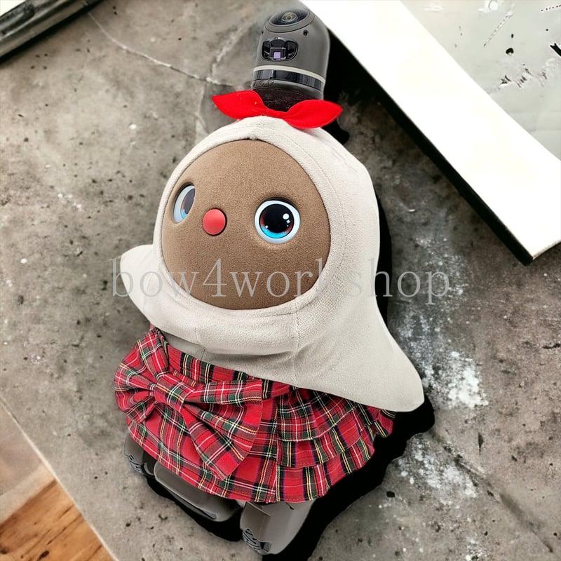 ラボット服/タータンチェックリボン＆脇フリルスカート | bow4workshop