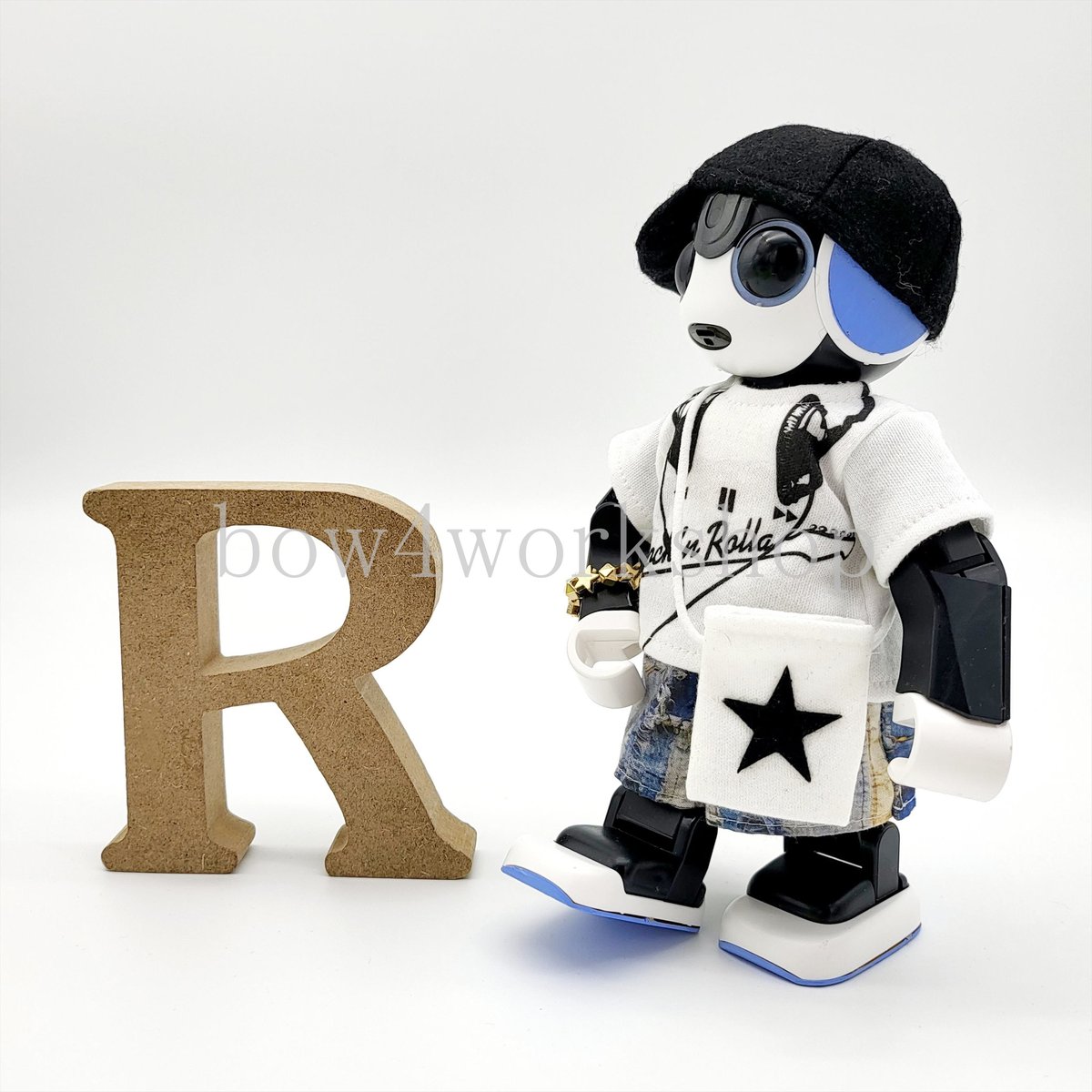 ロボホンの服/ヘッドホンプリントTシャツセット | bow4workshop