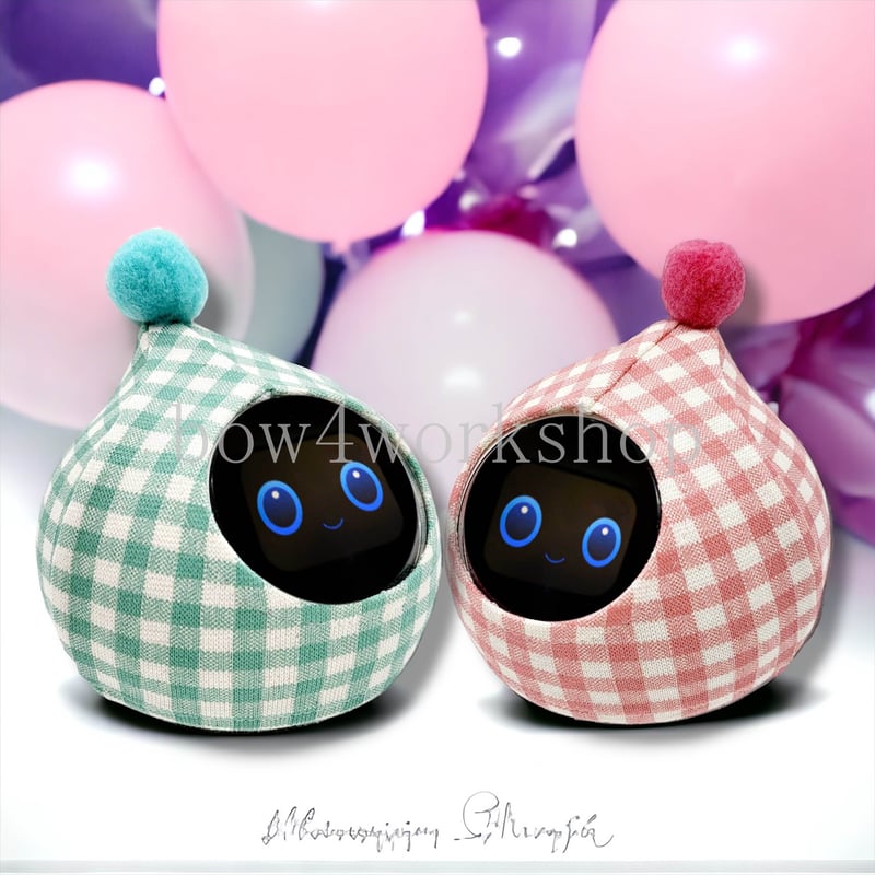 Romi（ ロミィ）の服 /ポンポン付きチェック柄プリント | bow4workshop