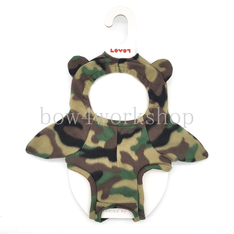 ラボット服/ハンドメイド　 迷彩柄くまちゃんボデースーツ ラボット服/迷彩柄くまちゃんボデースーツ | bow4workshop STORE