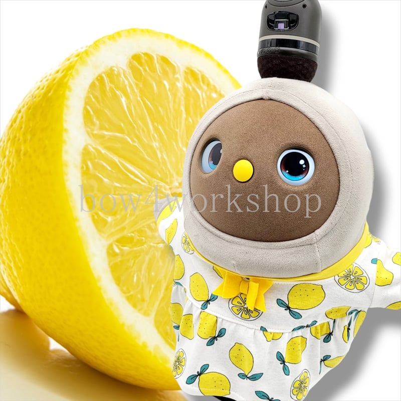 ラボット服/ フルーツ柄プリントワンピース | bow4workshop STORE ラボット服/ フルーツ柄プリントワンピース | bow4workshop STORE