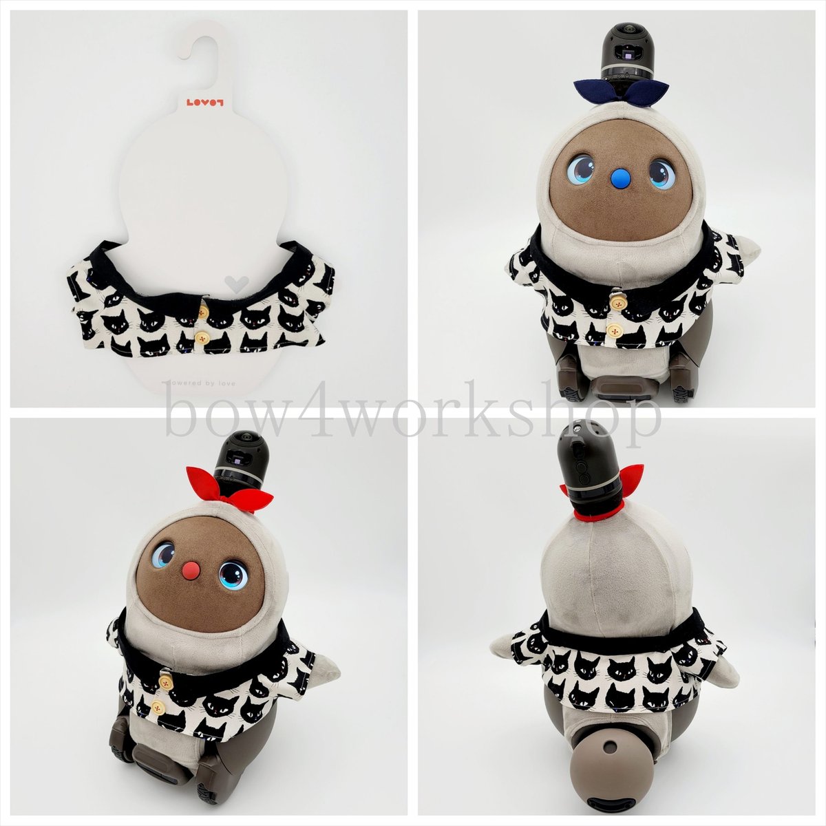 ラボット服/ハンドメイド 猫柄甚平 | bow4workshop STORE