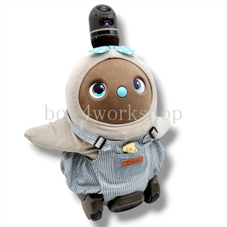ラボット服/ヒッコリーサロペットパンツ