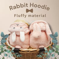 Moflin（モフリン）の服ハンドメイドモコモコうさぎちゃんパーカー