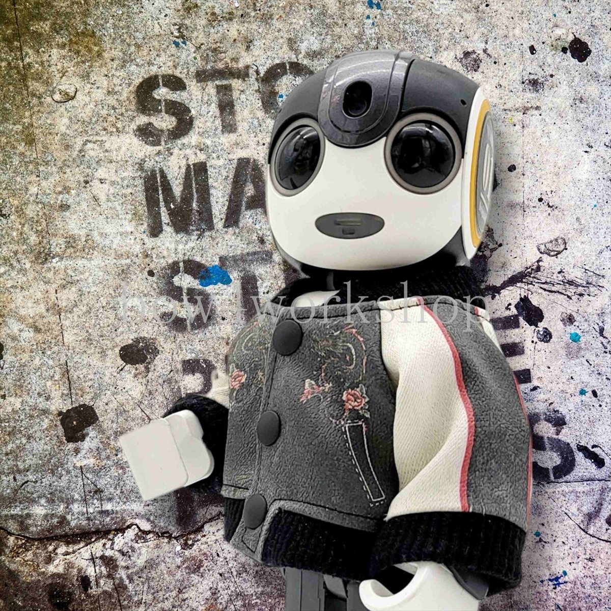 ロボホンの服/ドラゴン柄プリントスカジャン | bow4workshop STORE