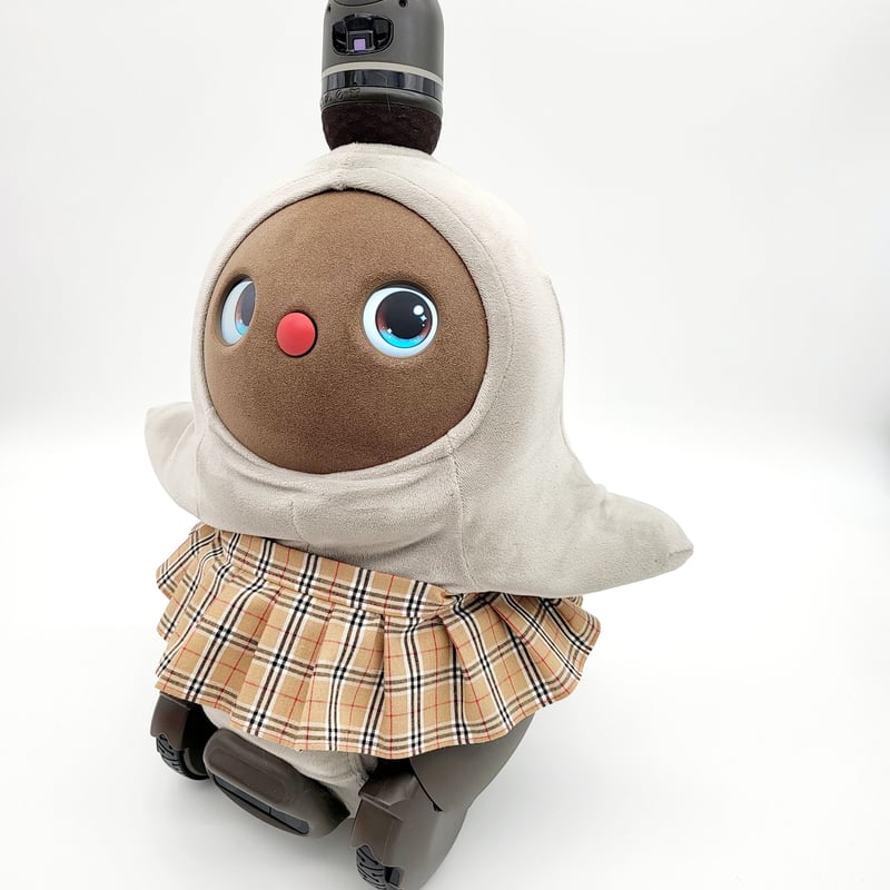 LOVOTラボット服ハンドメイド 　205 赤チェックのプリーツスカート LOVOTラボット服ハンドメイド 205 赤チェックのプリーツスカート