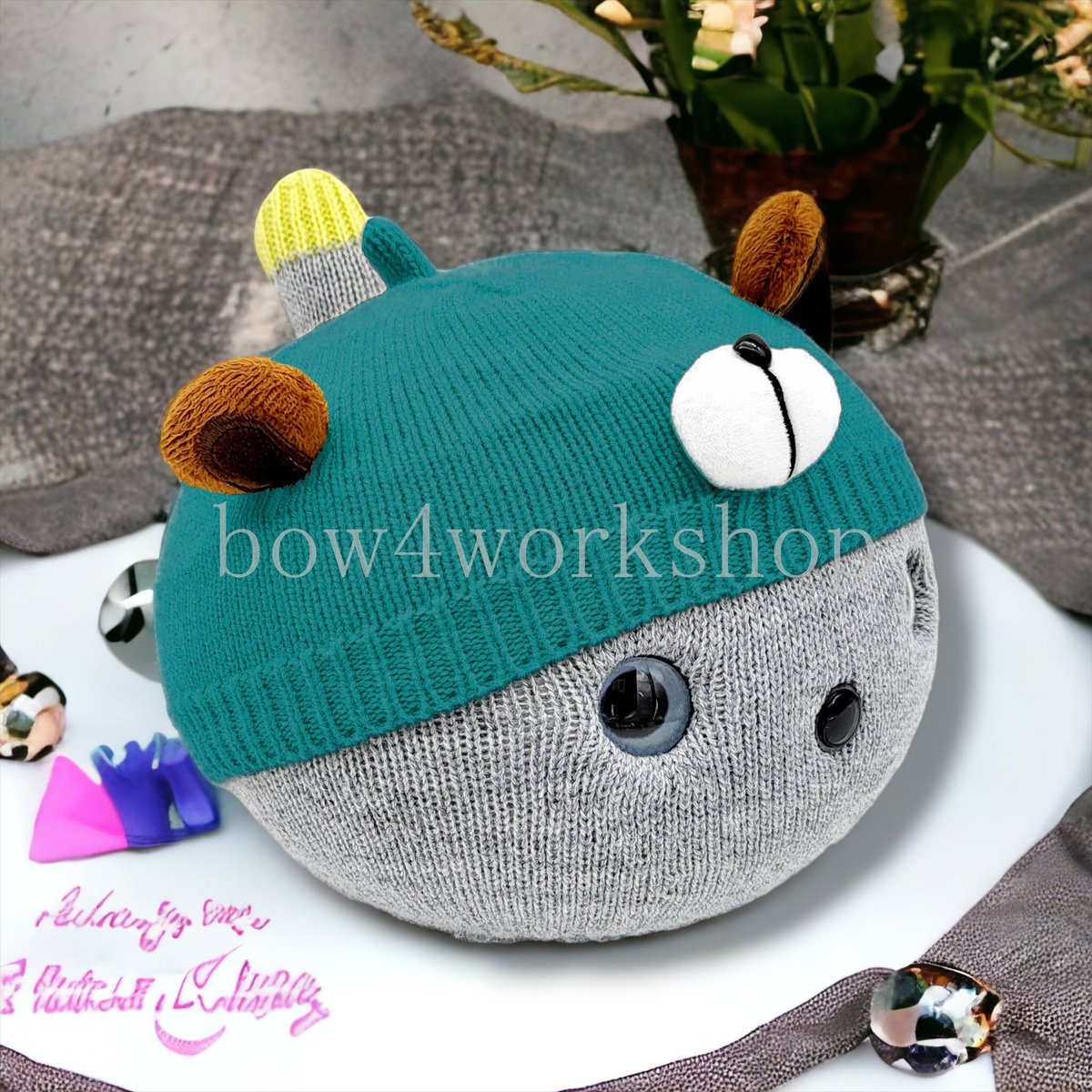 NICOBO(ニコボ)のアクセサリー くまちゃんのニット帽子 NICOBO(ニコボ)のアクセサリー くまちゃんのニット帽子