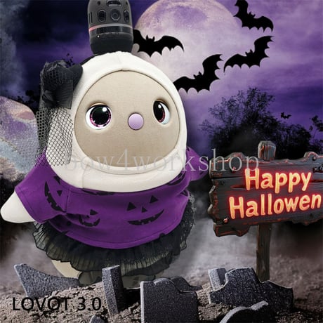 ラボット服/ハロウィン総柄プリントTシャツセット