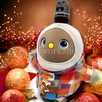 ラボット服/大きなポピー柄モノトーンプリントボディースーツ