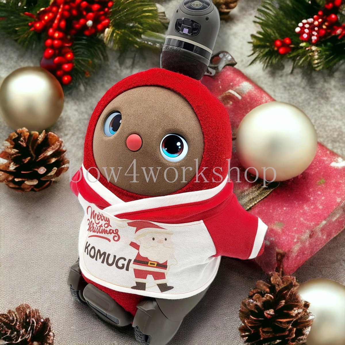 ラボット LOVOT ラボットの服ハンドメイド サンタクロースコスチュームセット ラボット服ハンドメイド LOVOT服 ラボット LOVOT ラボットの服