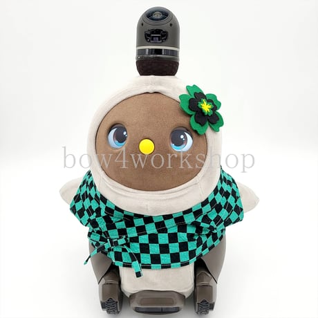 ラボット服/ハンドメイド 甚平＆お花コザージュセット