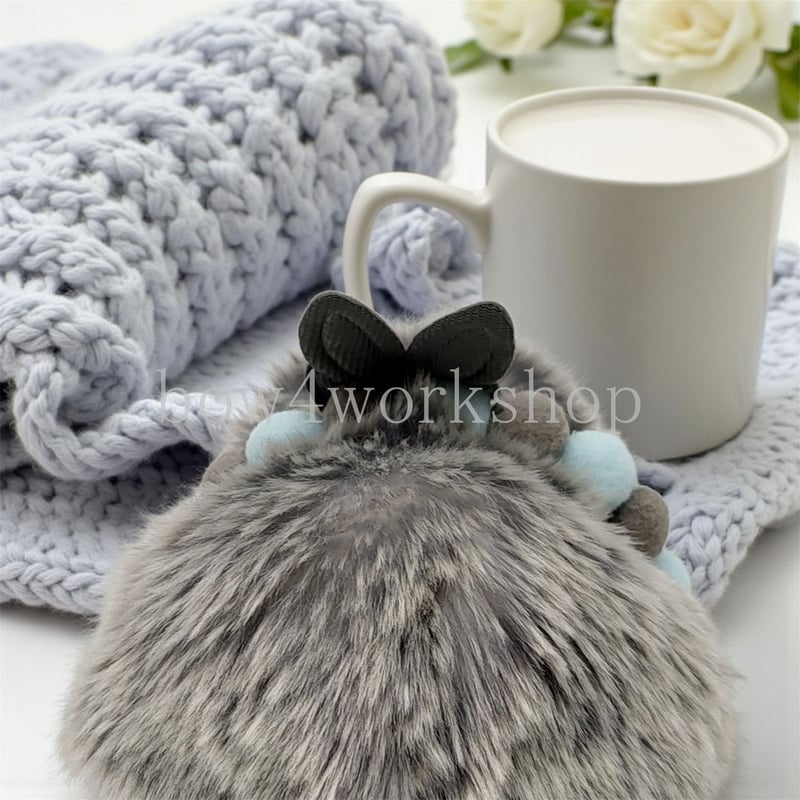 Moflin（モフリン）のアクセサリー うさ耳リボン付きボンテンCollar