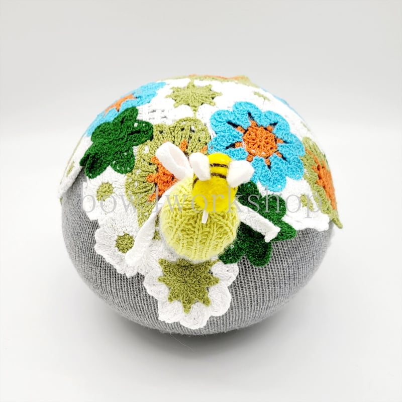 niko　被布飾り　10本 NICOBO（ニコボ）のアクセサリー かぎ針編みフラワースカーフ B