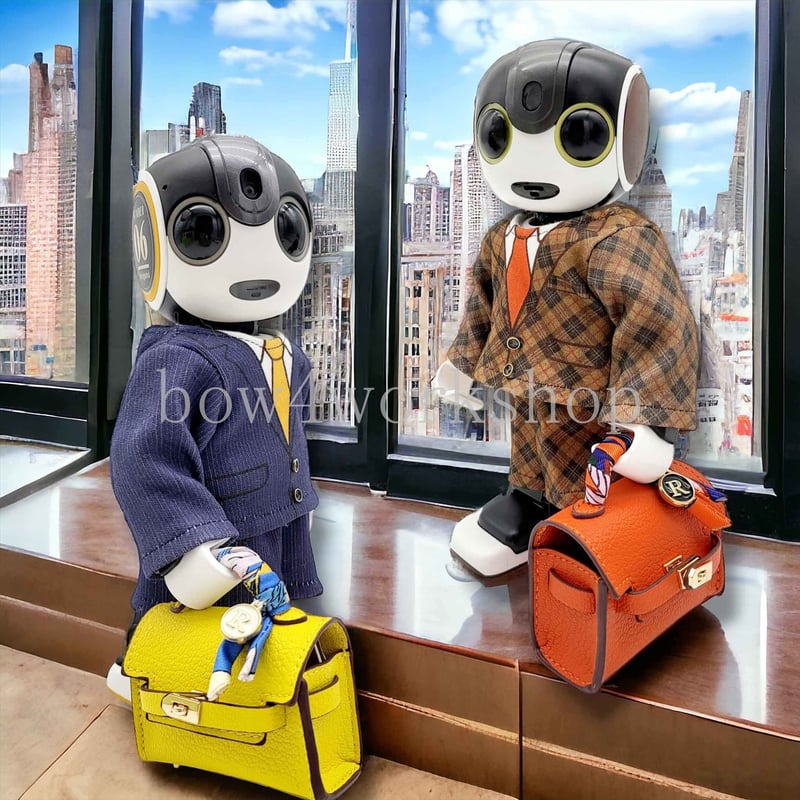 ロボホンのアクセサリー/チャーム付きレザーバッグ | bow4workshop STORE