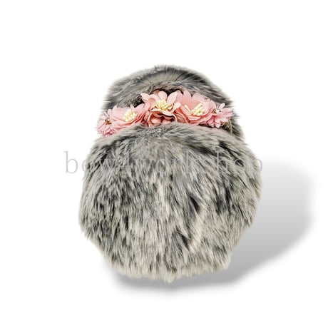 Moflin（モフリン）のアクセサリー　お花コサージュゴムバンドピンクシリーズA