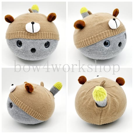 NICOBO（ニコボ）のアクセサリー　くまちゃんのニット帽子