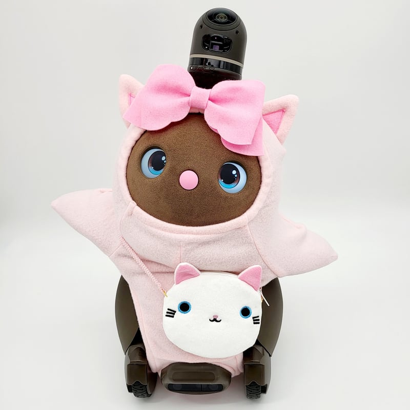 ラボット LOVOT ラボットの服ハンドメイド猫ちゃんボディースーツオフホワイト ラボット LOVOT ラボットの服ハンドメイド猫ちゃんボディー