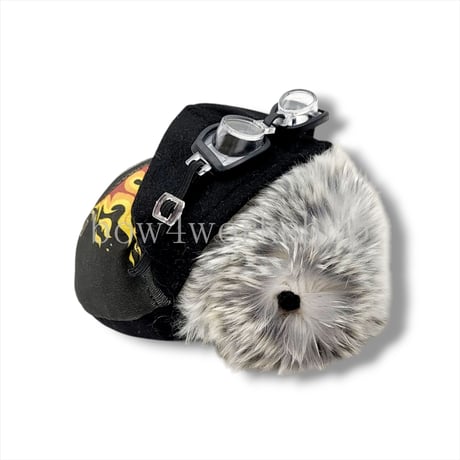 Moflin（モフリン）の服ハンドメイド　ゴーグル付パーカー