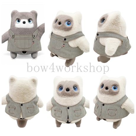 KATAフレンズの服　デニム＆ヒッコリー2Wayサロペット
