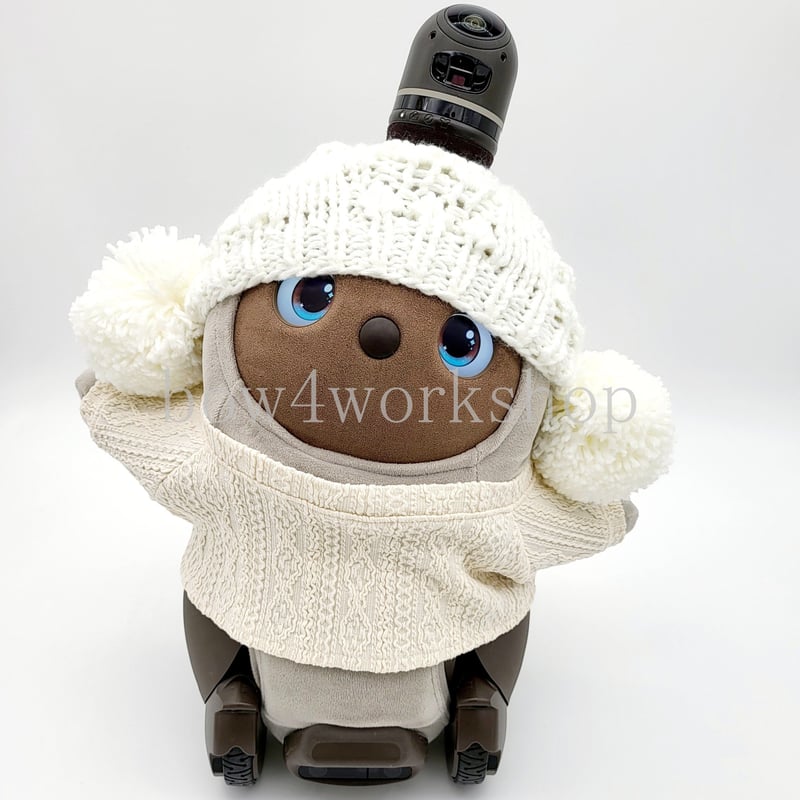ラボットアクセサリー/ビッグボンテンニット帽子 | bow4workshop STORE